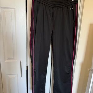 Fila Black Pants with Pink Accents -Womens